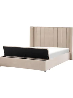 Doppelbett NOYERS in Beige - (W) 190 x (H) 132 x (L) 247 cm