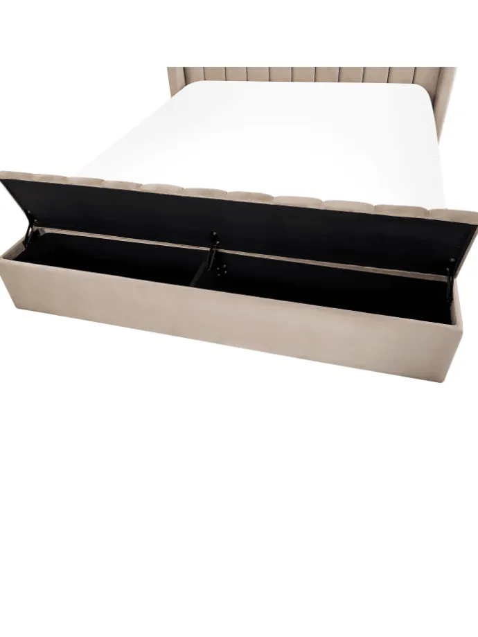 Doppelbett NOYERS in Beige - (W) 190 x (H) 132 x (L) 247 cm