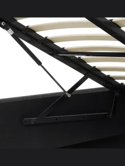 Doppelbett ORBEY in Grau - (W) 197 x (H) 88 x (L) 212 cm