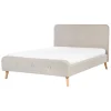 Doppelbett RENNES in Beige/Braun - (W) 151 x (H) 107 x (L) 216 cm