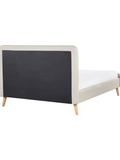 Doppelbett RENNES in Beige/Braun - (W) 151 x (H) 107 x (L) 216 cm