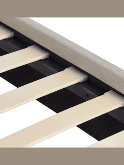 Doppelbett RENNES in Beige/Braun - (W) 151 x (H) 107 x (L) 216 cm