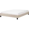 Doppelbett ROANNE in Beige/Braun - (W) 149 x (H) 29 x (L) 211 cm