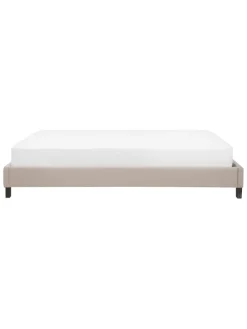 Doppelbett ROANNE in Beige/Braun - (W) 149 x (H) 29 x (L) 211 cm
