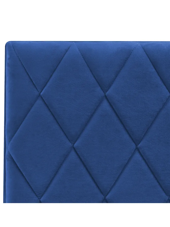 Doppelbett ROCHEFORT in Blau - (W) 150 x (H) 99 x (L) 214 cm