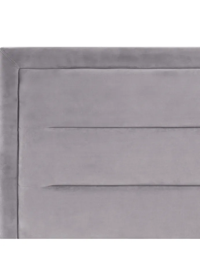 Doppelbett ROUEN in Grau/Schwarz - (W) 146 x (H) 112 x (L) 213 cm