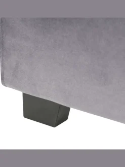 Doppelbett ROUEN in Grau/Schwarz - (W) 146 x (H) 112 x (L) 213 cm