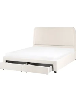 Doppelbett SARDENT in Weiß/Schwarz - (W) 188 x (H) 126 x (L) 213 cm