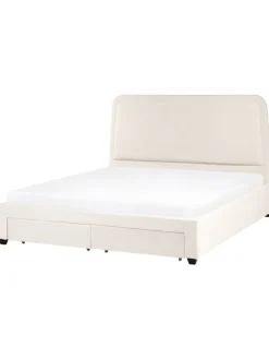 Doppelbett SARDENT in Weiß/Schwarz - (W) 188 x (H) 126 x (L) 213 cm