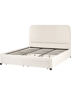 Doppelbett SARDENT in Weiß/Schwarz - (W) 188 x (H) 126 x (L) 213 cm