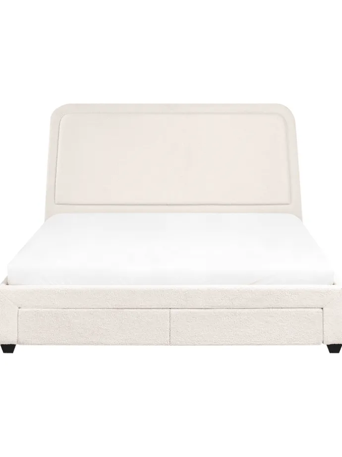 Doppelbett SARDENT in Weiß/Schwarz - (W) 188 x (H) 126 x (L) 213 cm