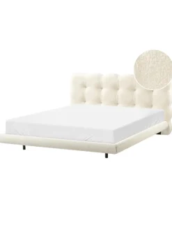 Doppelbett SOULISSE in Weiß/Schwarz - (W) 178 x (H) 93 x (L) 222 cm