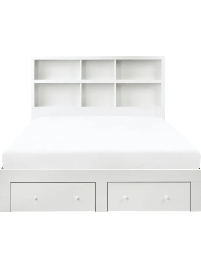 Doppelbett TARARE in Weiß - (W) 164 x (H) 125 x (L) 220 cm