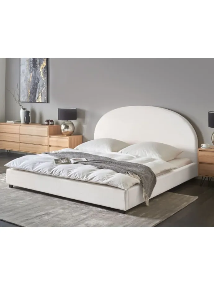 Doppelbett VAUCLUSE in Weiß - (W) 194 x (H) 112 x (L) 214 cm