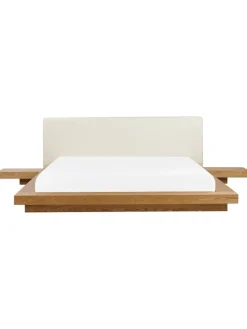 Doppelbett ZEN in Braun/Weiß - (W) 328 x (H) 86 x (L) 229 cm