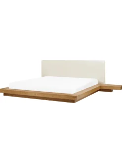 Doppelbett ZEN in Braun/Weiß - (W) 328 x (H) 86 x (L) 229 cm