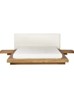 Doppelbett ZEN in Braun/Weiß - (W) 308 x (H) 86 x (L) 229 cm