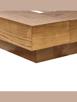 Doppelbett ZEN in Braun/Weiß - (W) 308 x (H) 86 x (L) 229 cm