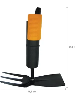 Doppelhacke "QuikFit" in Schwarz/ Orange