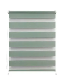 Doppelrollo in Salbei