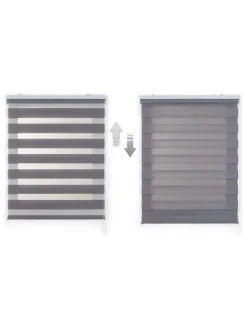 Doppelrollo in Silber