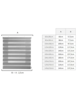 Doppelrollo in Silber