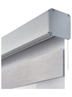 Doppelrollo in Silber