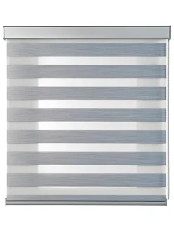 Doppelrollo in Silber