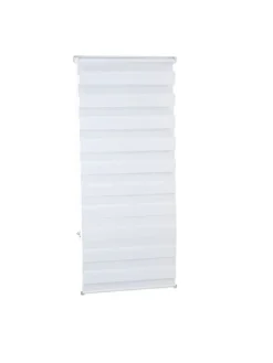 Doppelrollo Klemmfix in Weiß - (B)56 x (H)156 cm