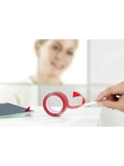 Doppelseitiges Klebeband in Rot - (L)150 x (B)2 cm