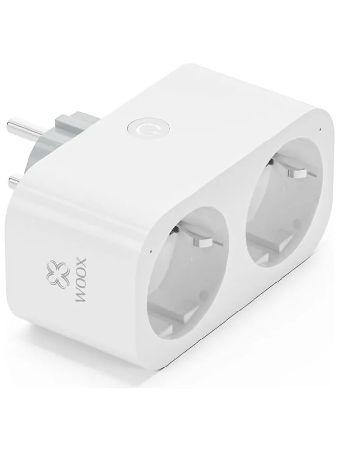 Doppelsteckdose "R6153" in Weiß