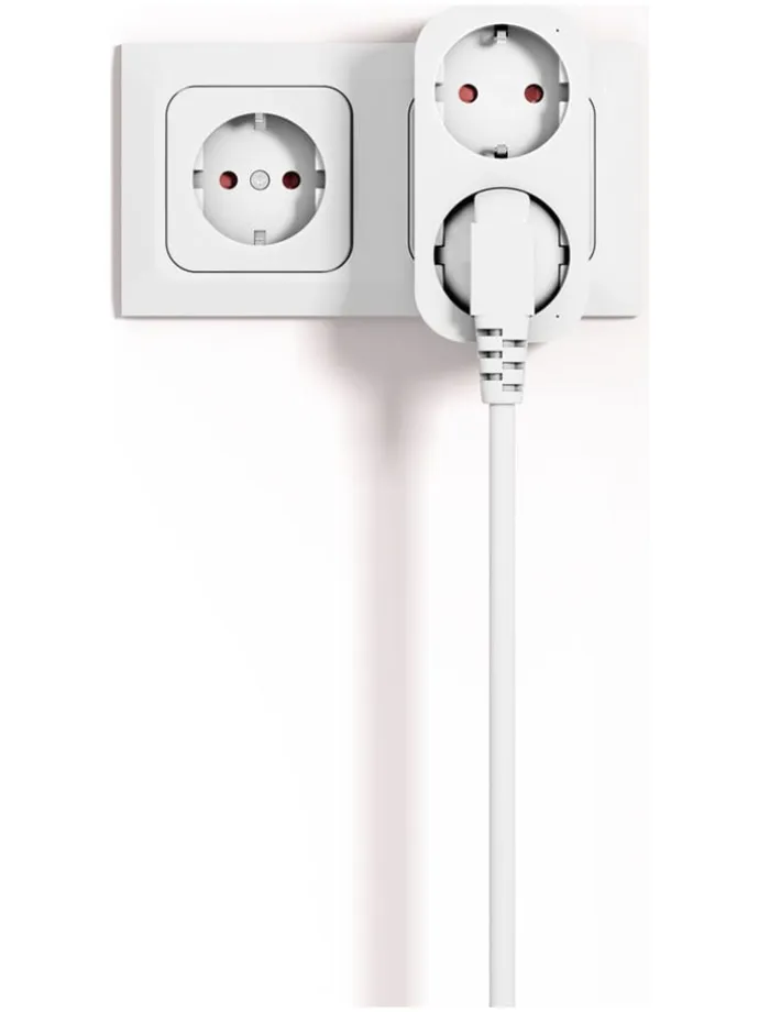 Doppelsteckdose "R6153" in Weiß