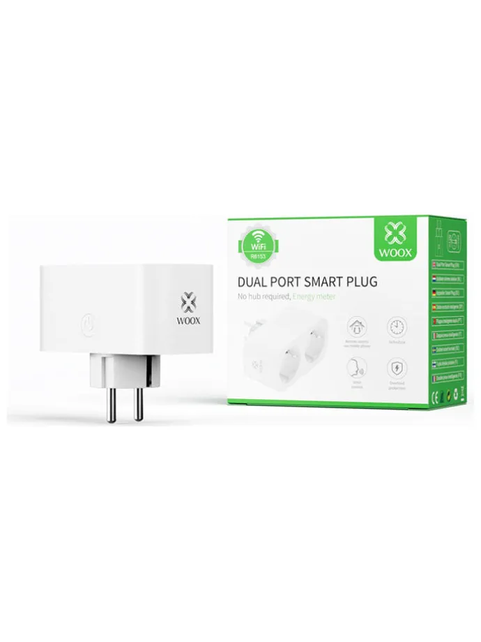 Doppelsteckdose "R6153" in Weiß