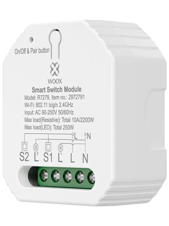 Drahtloses Schaltermodul "WOOX R7279" in Weiß
