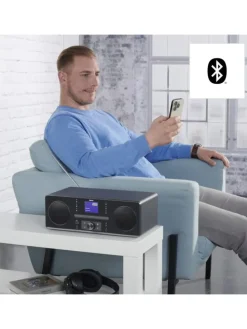 DR1560CBT, DAB+/FM/CD/Bluetooth® in Schwarz