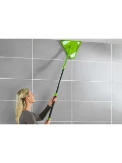 Dreiecksmopp in Grün - (B)31 x (H)160 x (T)27 cm