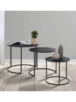 Dreisatztisch in Schwarz