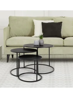 Dreisatztisch in Schwarz