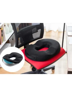 Druck-Kissen in Schwarz