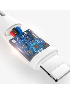 Dudao USB/Lightning Kabel 3A 1m – Weiß