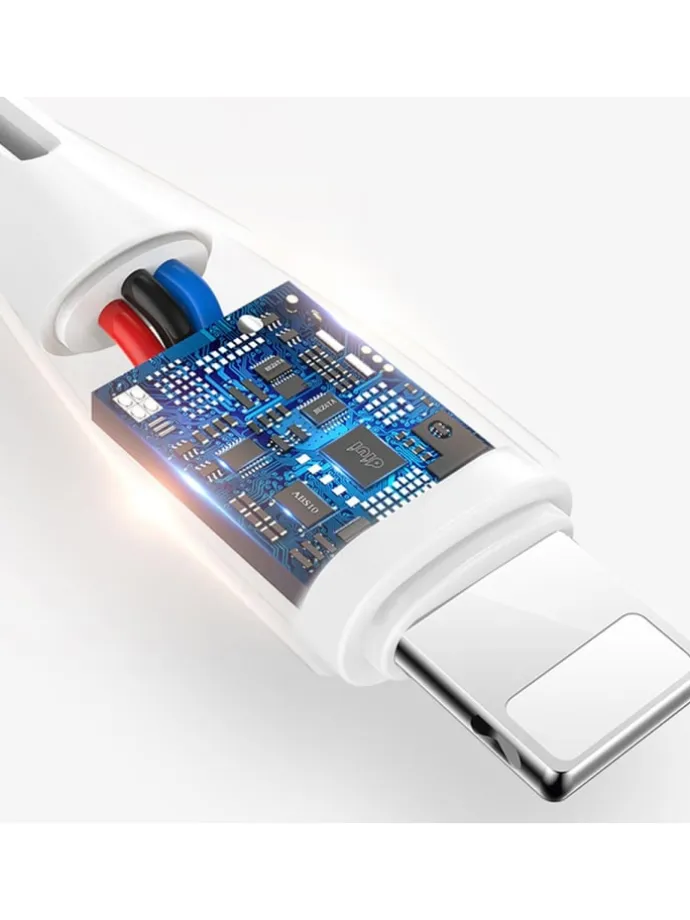 Dudao USB/Lightning Kabel 3A 1m – Weiß