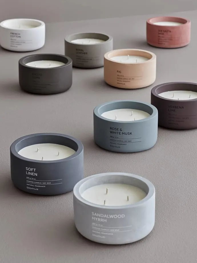 Duftkerze ''Fraga'' in Grau - 400 g