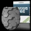 Duroplast WC-Sitz GREY HEXAGONS, mit Absenkautomatik und Schnellverschluss