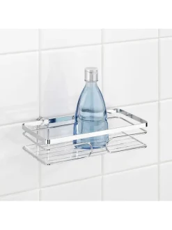 Duschablage in Silber - (B)24 x (H)6,5 x (T)13 cm