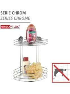 Duschablage in Silber - (B)26,5 x (H)33 x (T)20 cm