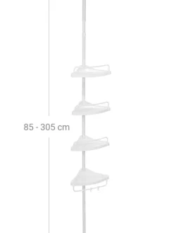 Duschablage in Weiß - 85-305 cm