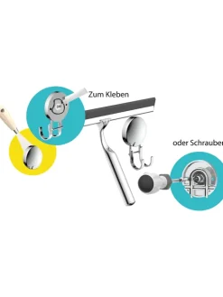 Duschabzieher in Chrom - (B)25 cm