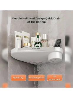 Duschregal in Weiß - (B)42 x (H)8 x (T)12 cm