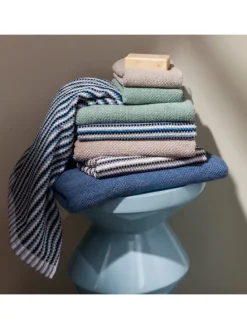 Duschtuch Bliss in silver/black