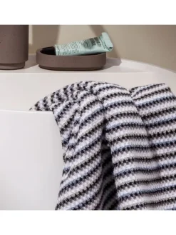 Duschtuch Bliss in silver/black